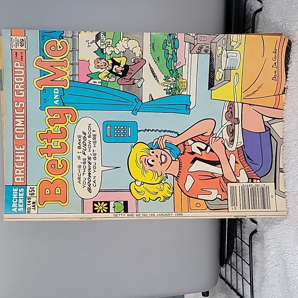 Betty and Me #149 Jan. 1986 Comic Book Archie Series.  Used Condition.